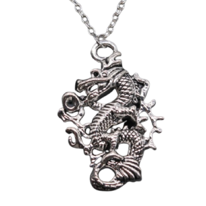 Chinese Silver Dragon Necklace