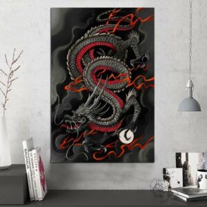 Chinese Dragon Painting Wall Art