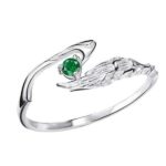 Dragon Ring Bird Wing Silver Sterling