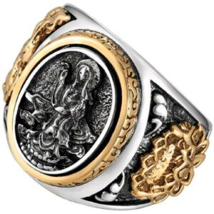 Dragon Ring Buddhist Sterling Silver 925