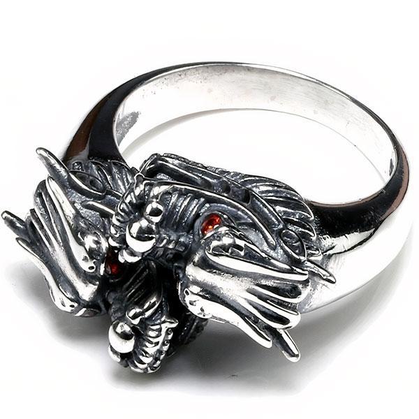 Dragon Ring Dual Silver Sterling 925