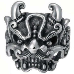 Dragon Ring Ethnical Art Sterling Silver