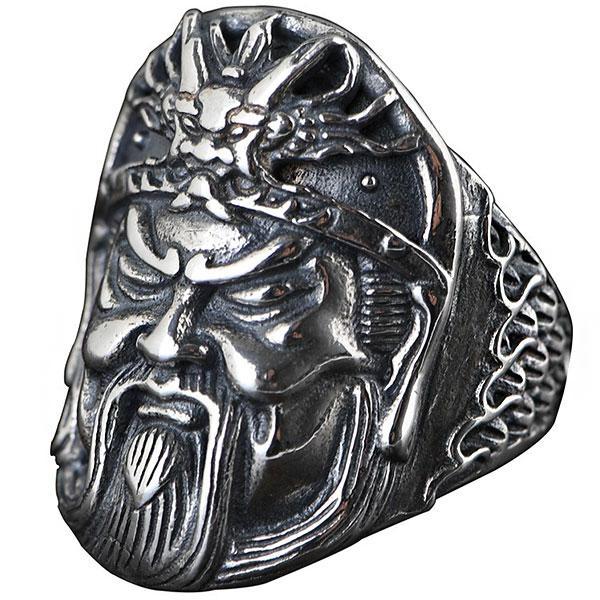 Dragon Ring Guan Yu Sterling Silver