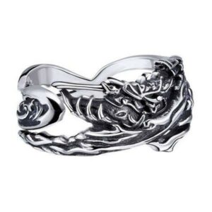 Dragon Ring Leviathan Legendary Creature Sterling Silver