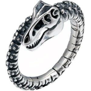 Dragon Ring Sterling Silver Skeleton