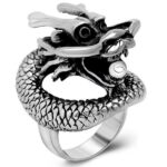 Dragon Ring Stainless Steel Totem