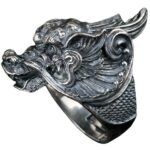 Dragon Ring Three-Dimensional Sterling Silver