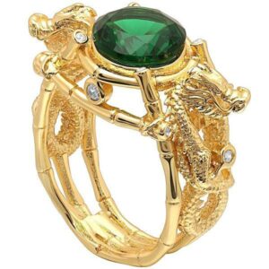 Dragon Ring Green Stone