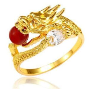 Dragon Ring Golden Fantasy