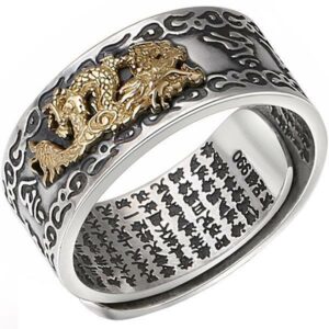 Dragon Ring Ancestral Pure Silver