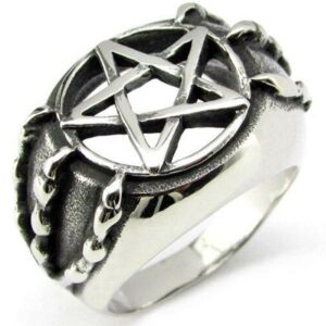 Dragon Ring Pentagram Stainless Steel