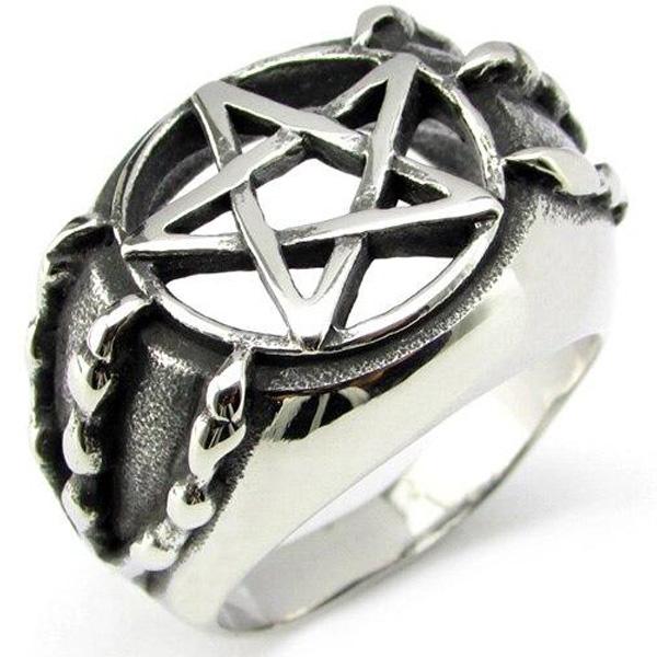 Dragon Ring Pentagram Stainless Steel