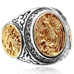 Dragon Ring Phoenix Signet Steel