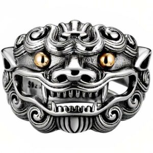 Dragon Ring Pixiu Sterling Silver Solid