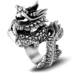 Dragon Ring Tibetan Steel