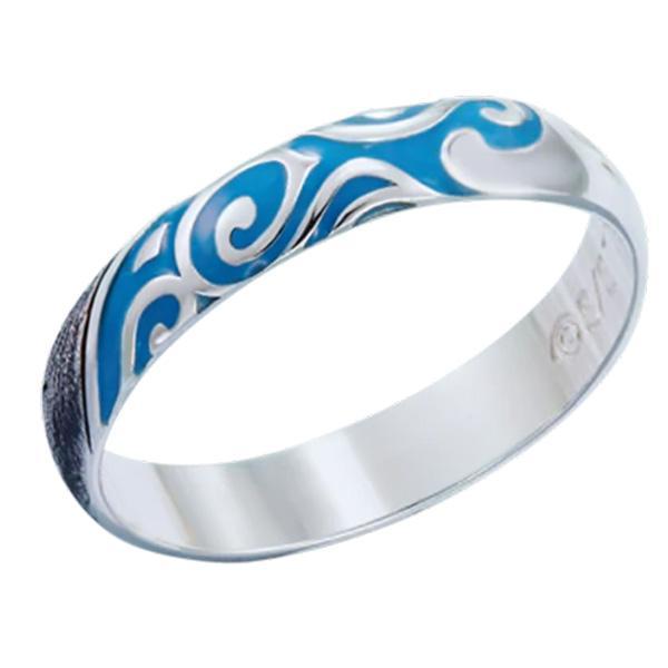 Dragon Ring Blue Wave Sterling Silver