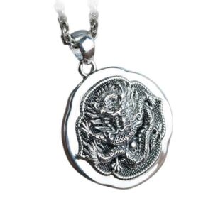 Dragon Necklace Chinese Sterling Silver 925