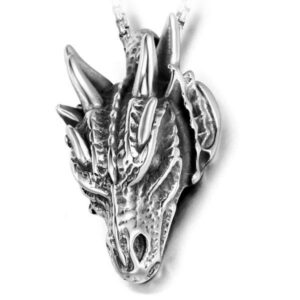 Dragon Necklace Fossil Stainless Steel