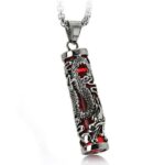 Dragon Necklace Vertical Stainless Steel