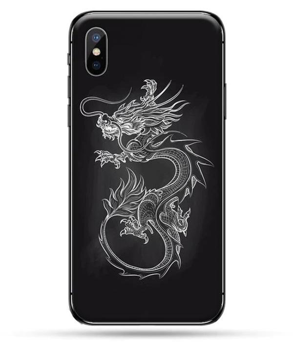 Dragon IPhone Case White Reinforced Silicon