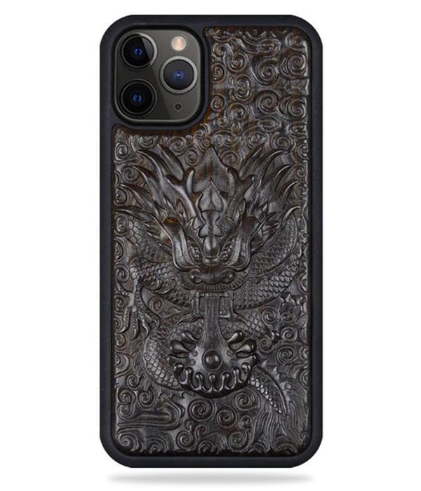 Dragon IPhone Case Wooden Style