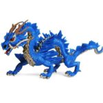 Dragon Figure Blue Chinese Statue