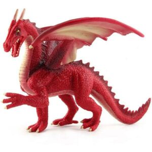 Dragon Figure Red Statue