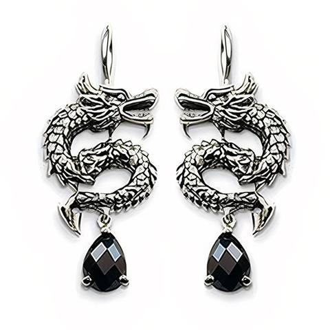 The Dragon Silver Earrings