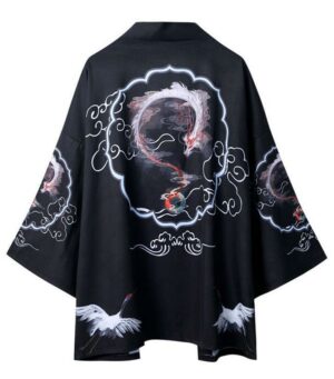 Man Dragon Kimono Dark Style