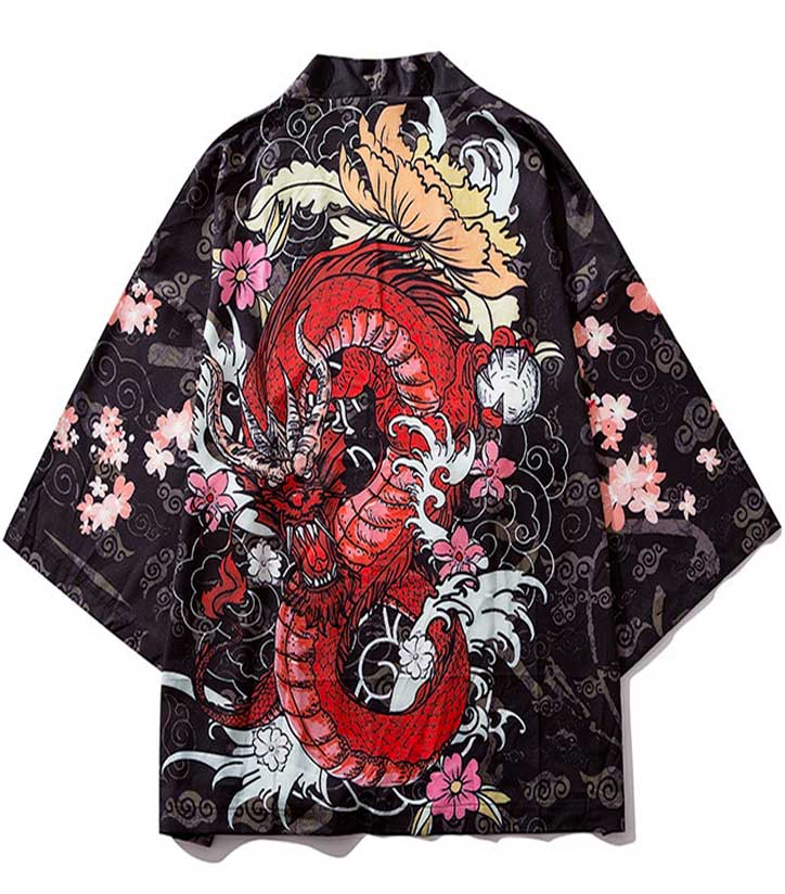 Leviathan Dragon Kimono Japanese Style