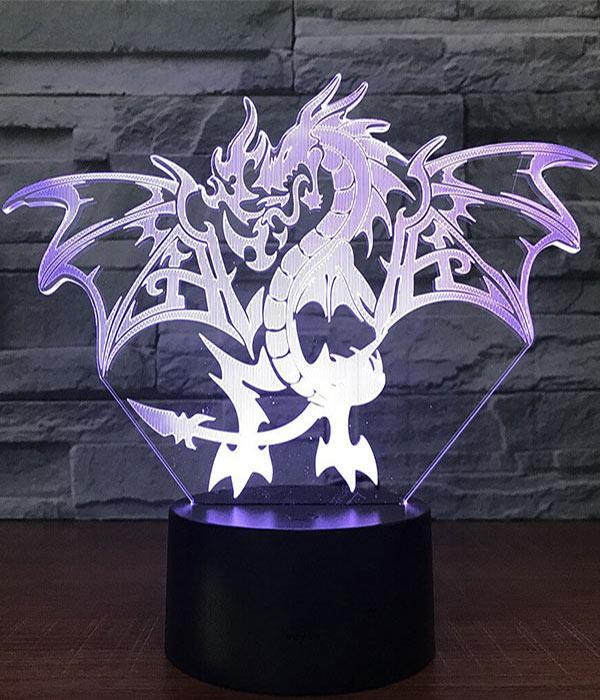 Dragon Lamp Flamboyant LED (3D)
