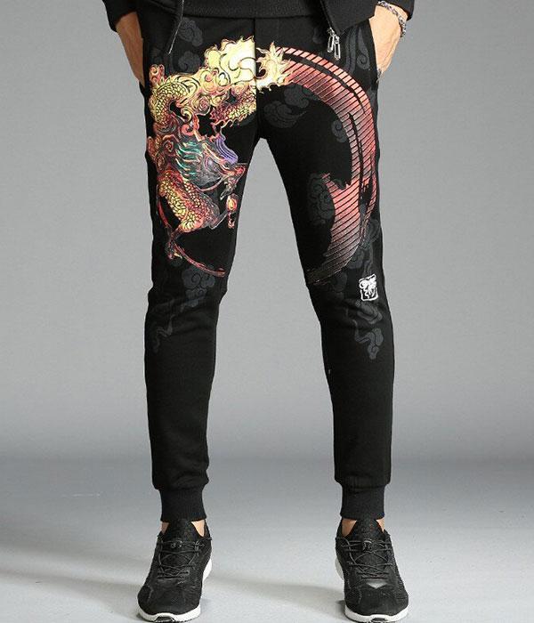 Dragon Pants Colorful Design