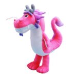 Dragon Plush Toy Pink Cotton 45cm