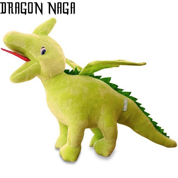 Dragon Plush Light Green Cotton