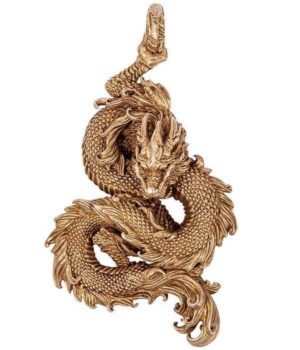 Dragon Keychain Classic Style Solid Bronze