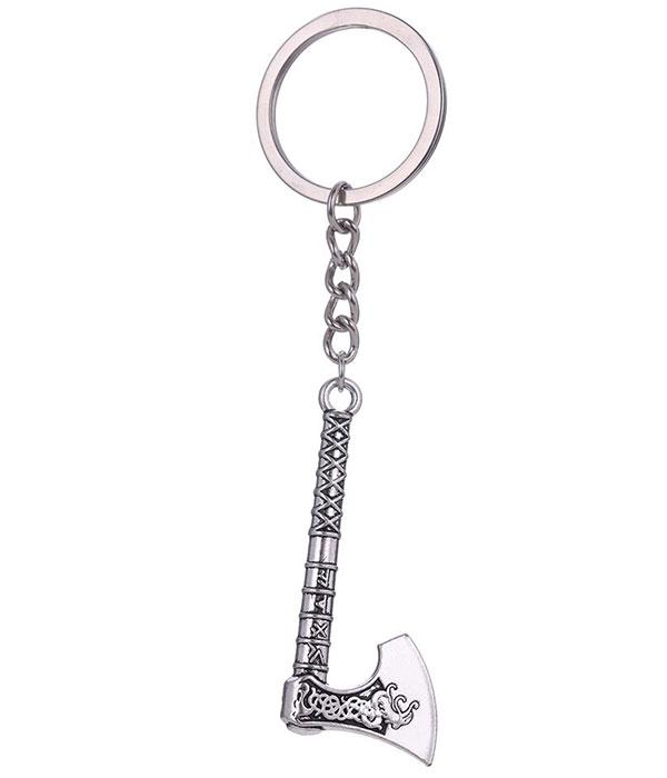Dragon Keychain Axe Viking Zinc 10cm