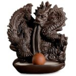 Dragon Incense Burner Asian Ceramic