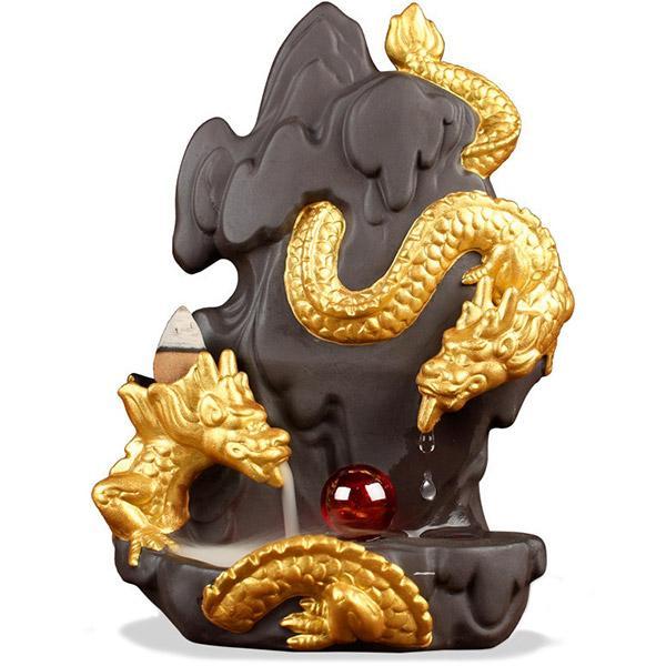 Dragon Incense Burner Serpent Statue