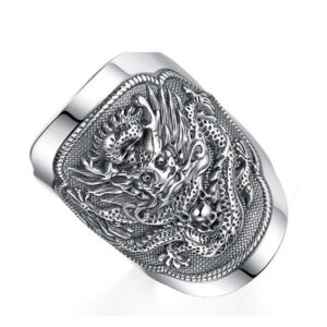 Knight Dragon Ring (Silver)
