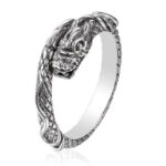 Silver Sterling Dragon Jewelry Ring