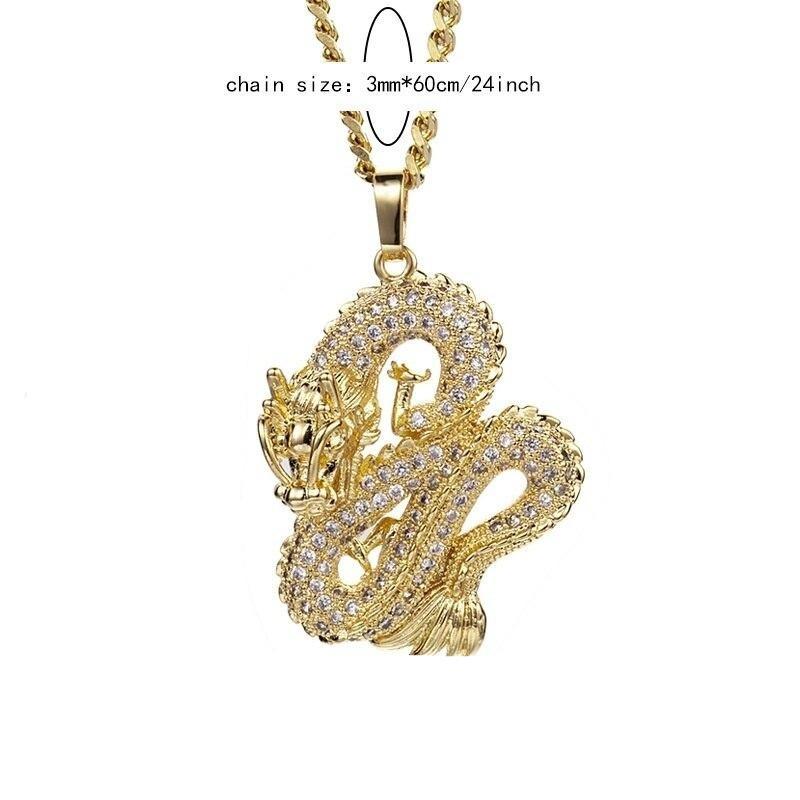 Gold Dragon Pendant
