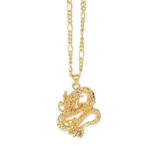 Gold Dragon Ball Necklace