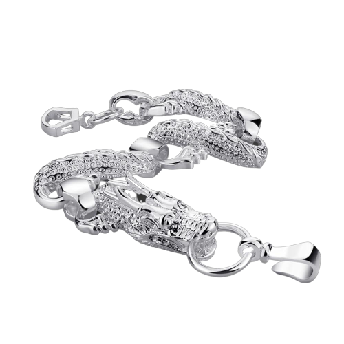 Sterling Silver Chinese Dragon Bracelet