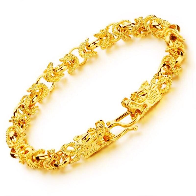 Gold Dragon Head Bracelet