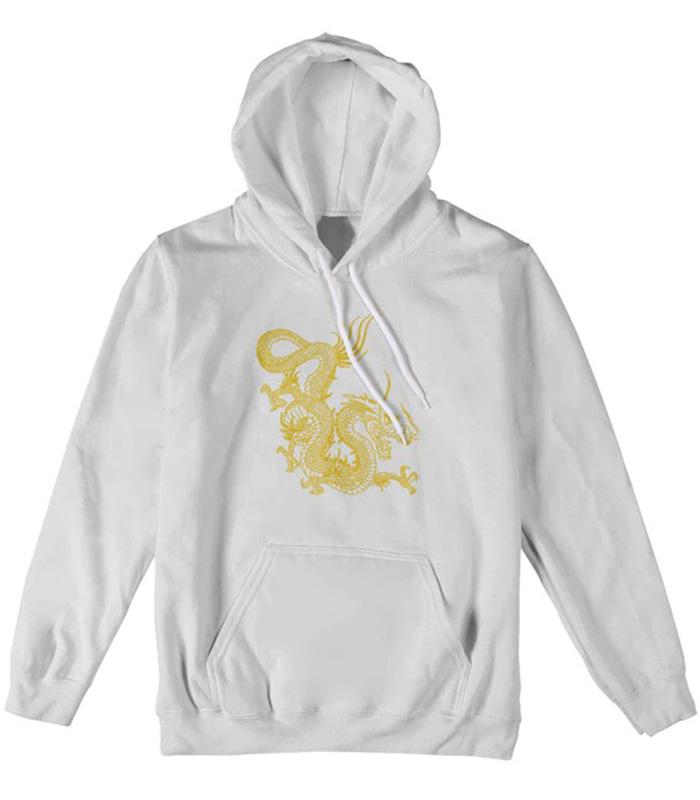 Dragon Hoodie Golden China Culture