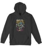 Dragon Hoodie Electro Cotton Printed Ecological