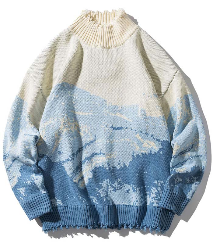 Dragon Sweater Pullover Mountains of Japan