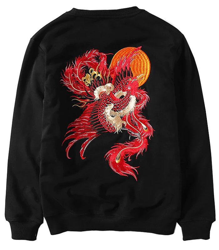 Dragon Sweater Phoenix of Fire Cotton