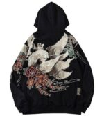 Dragon Hoodie Nine Tails Fox Cotton Embroidered