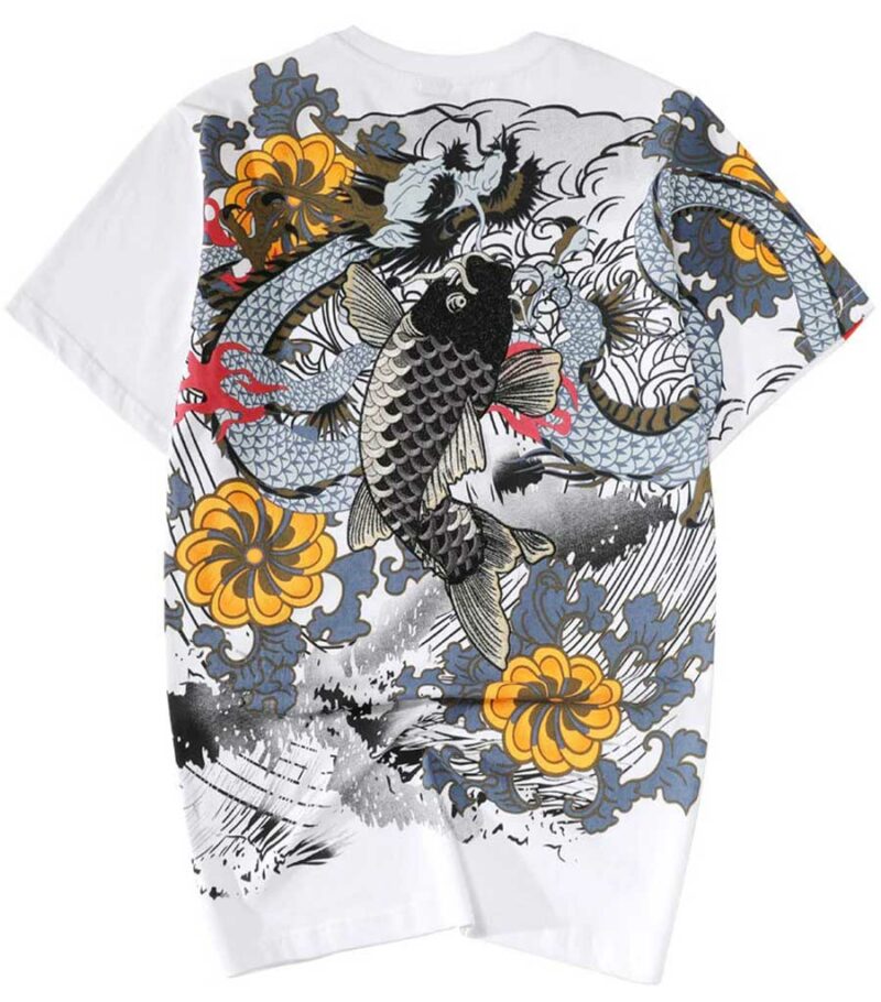 Dragon Tshirt Koi Carp Organic Cotton